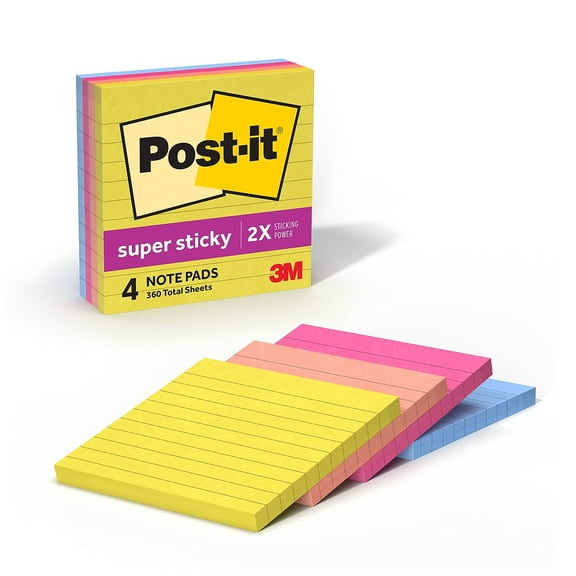 3M Post-it Super Sticky Notes