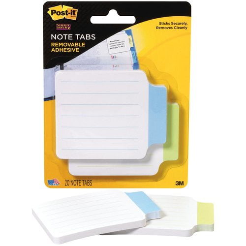 PostIt Note Tabs, 20Pack