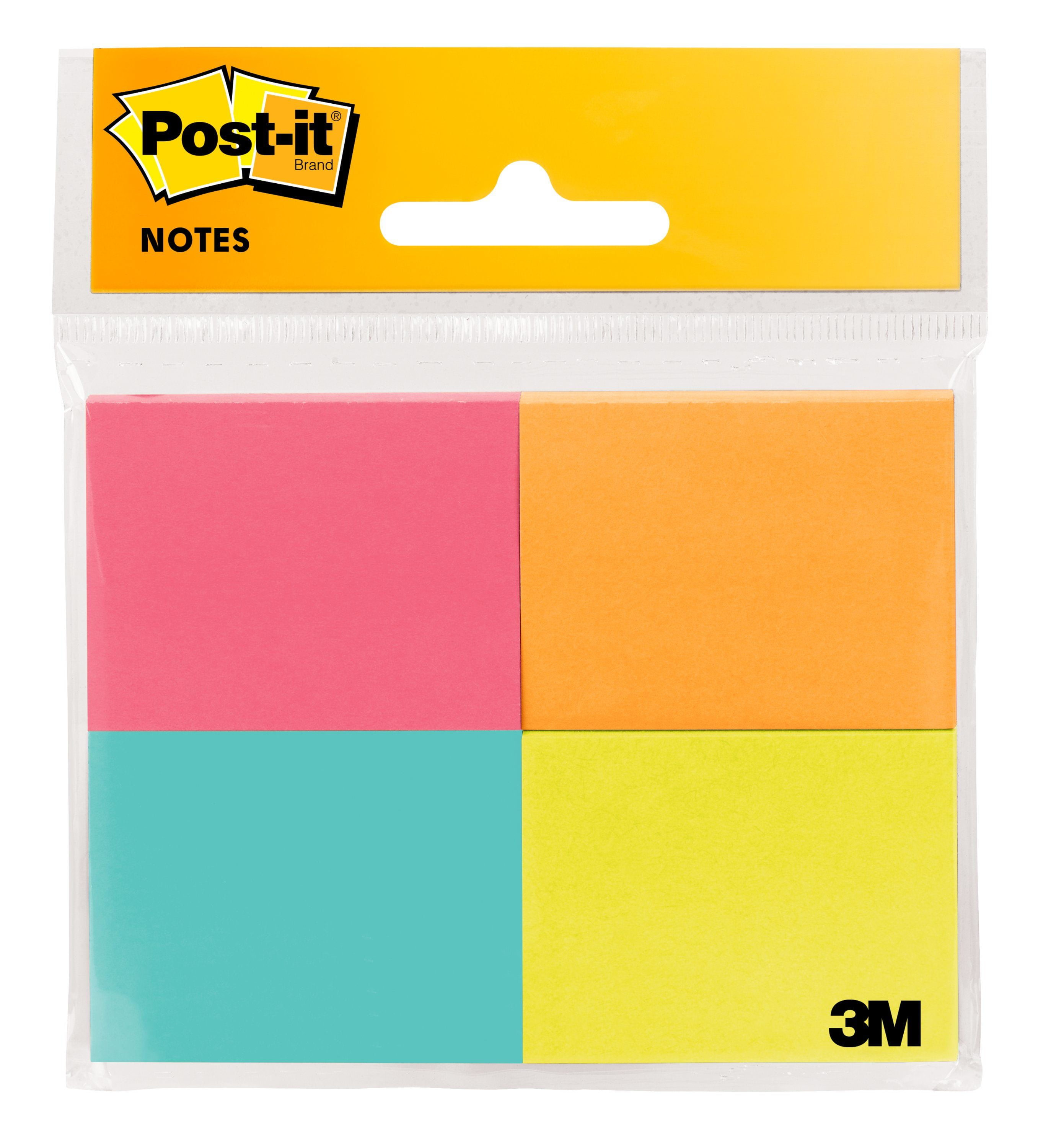 PostIt Notes, 1.5" x 2", Cape Town Collection, 4 Pads per pk, 50
