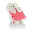 thumbnail image 1 of Post-it Note Dispenser, White Cat Design, 45 sheets of 3 in x 3 in Pink Pop-Up Notes, 1 of 9