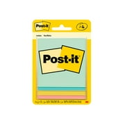 Post-It® Notes, Orig Pad, 3"x3" , 50 SH/PD, 4/PK, Marseille (MMM5401)