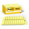 thumbnail image 1 of Post-It Notes Value Pack, 1.5 in x 2 in, Canary Yellow, 100 Sheets/Pad, 24 Pads, 1 of 14