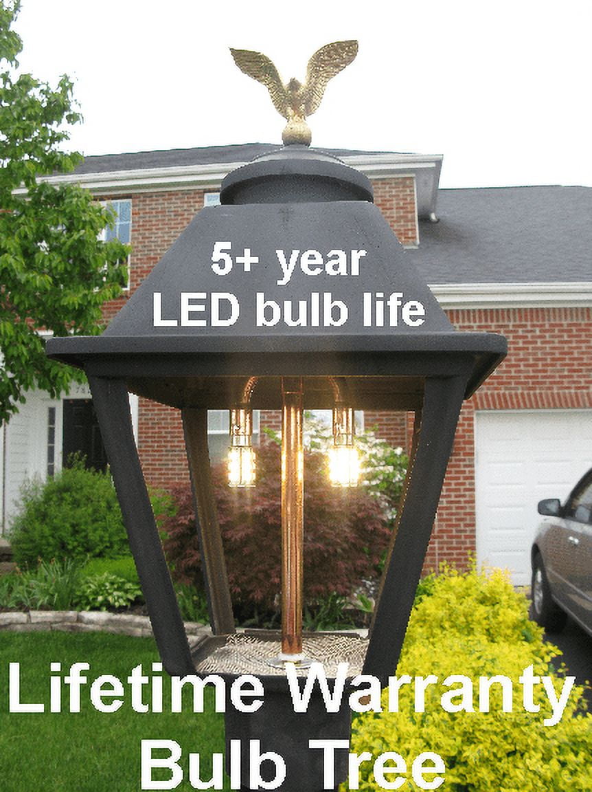 Post Lantern Gas Lamp Conversion Kit Convert A Gas Light to Duskto