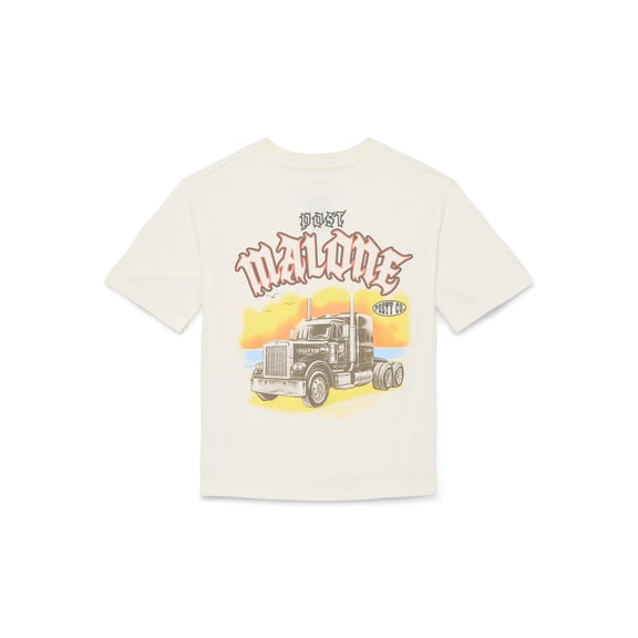 Post Malone Boys Fashion Retro Tee with Short Sleeves, Sizes 4-18
