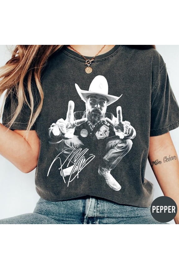 Post Malone Cowboy Vintage Shirt, Post Malone Jelly Roll Tour 2026 Shirt, Posty Rapper T-Shirt