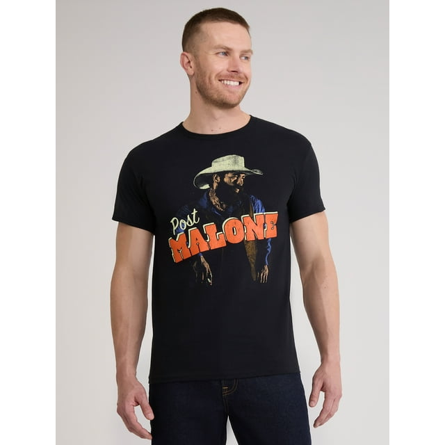 Post Malone Men's & Big Men's Cotton Graphic Tee, Sizes S-3XL