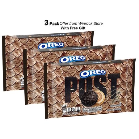 Post Malone OREO Cookies, Limited Edition, 10.68 oz (3 Pack) Free Gift from Winrock Store