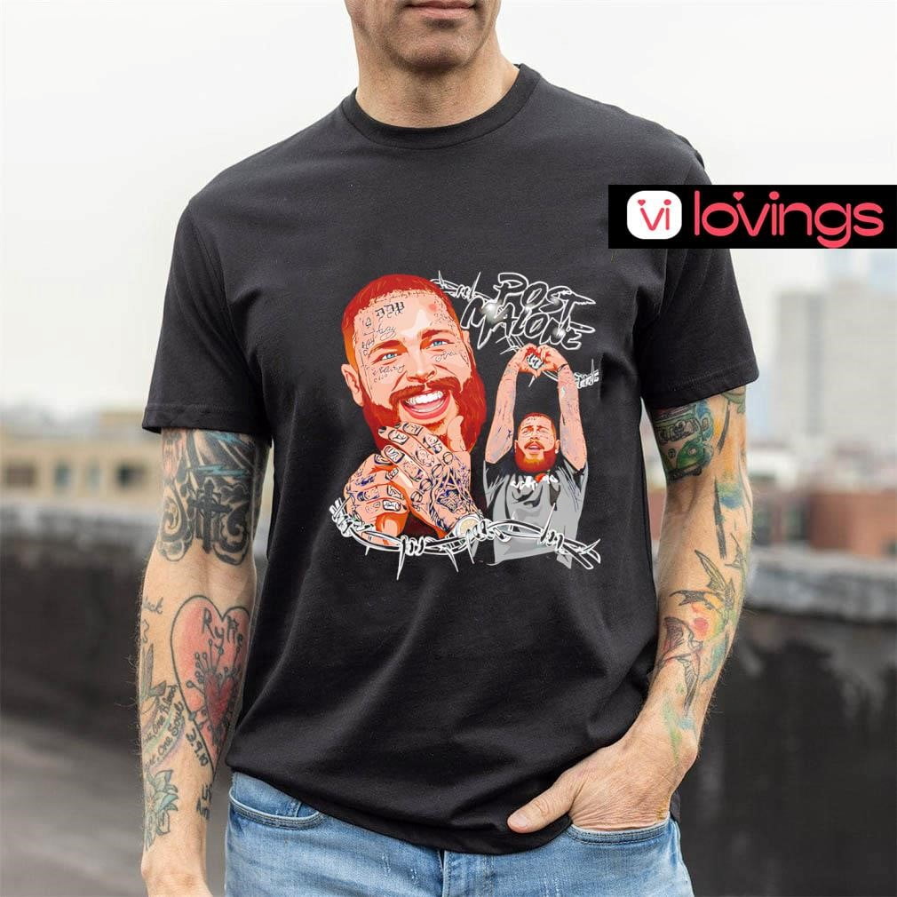Post Malone Rapper Portrait Shirt