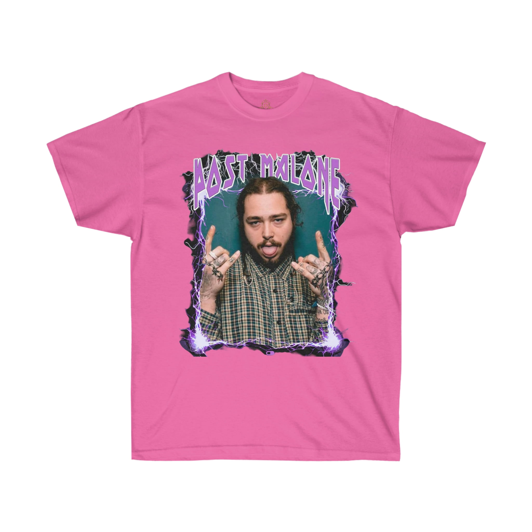 post malone pink shirt