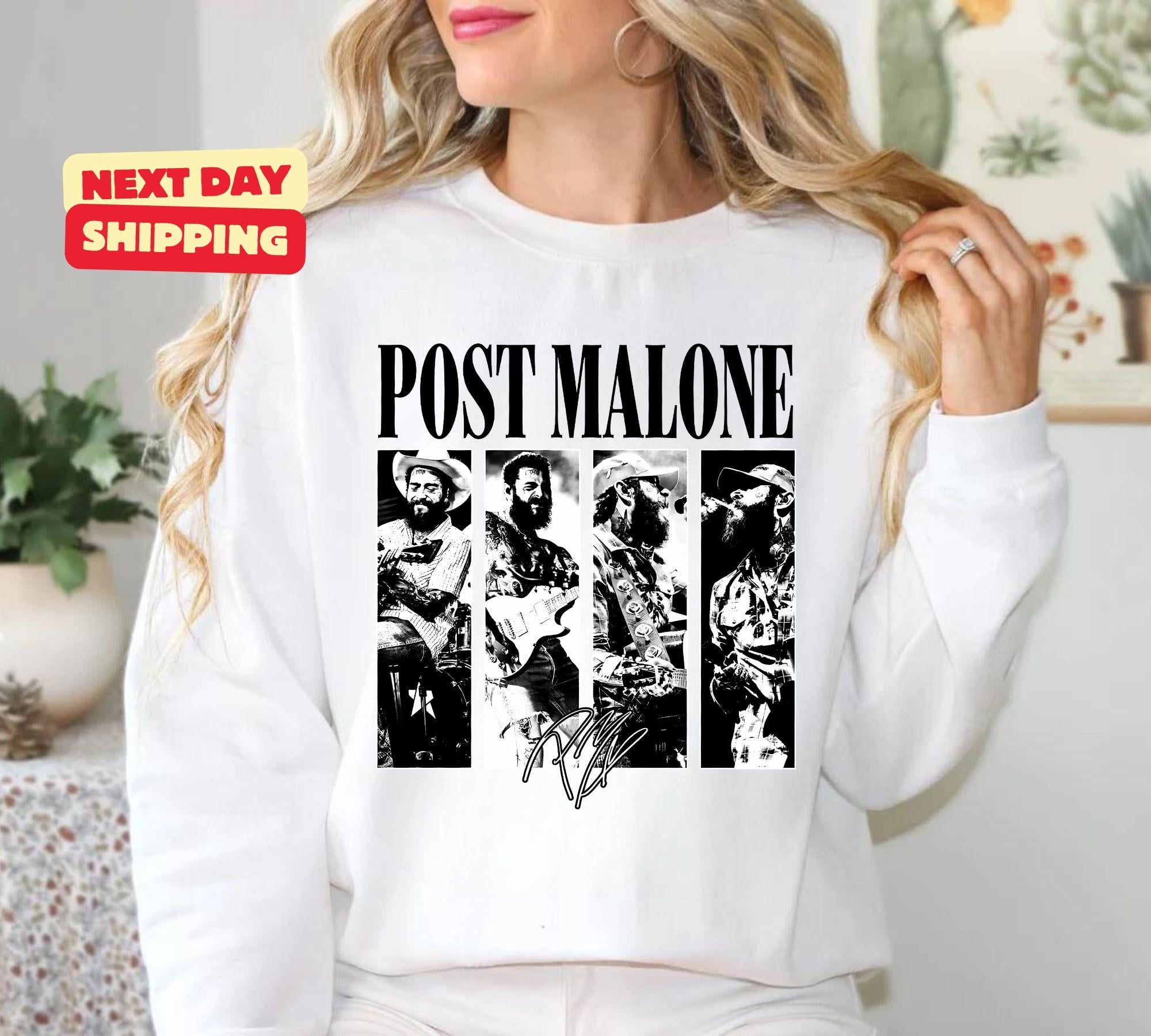 Post Malone Sweatshirt Cowboy Post Hoodie Country Sweat Post Malone F1 Trillion Crewneck Sweatshirt Size Xl Tee Light Blue New