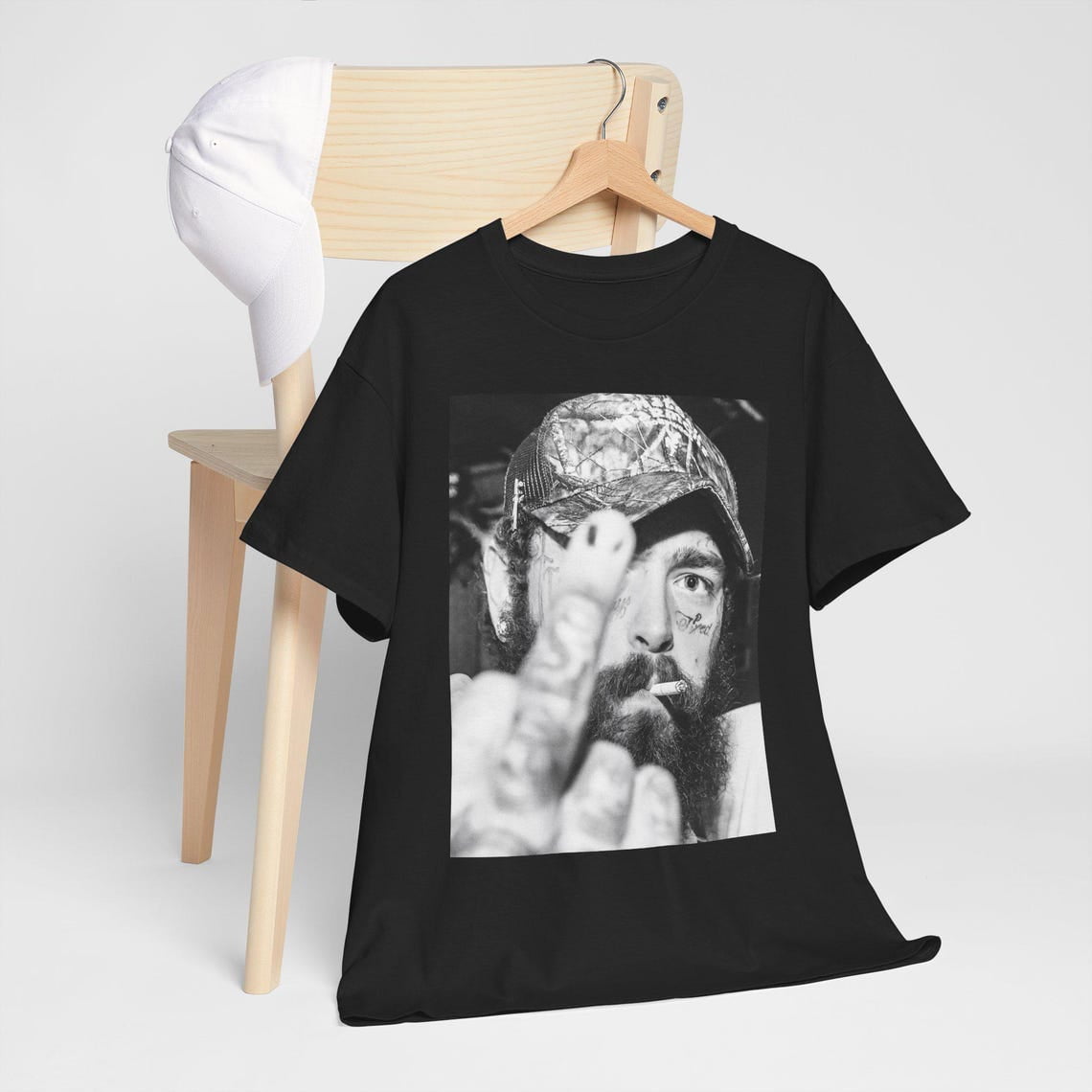 Official Post Malone F-1 Trillion T-Shirt - Rock Off Licensed Unisex Tee, Charcoal Grey - View #12