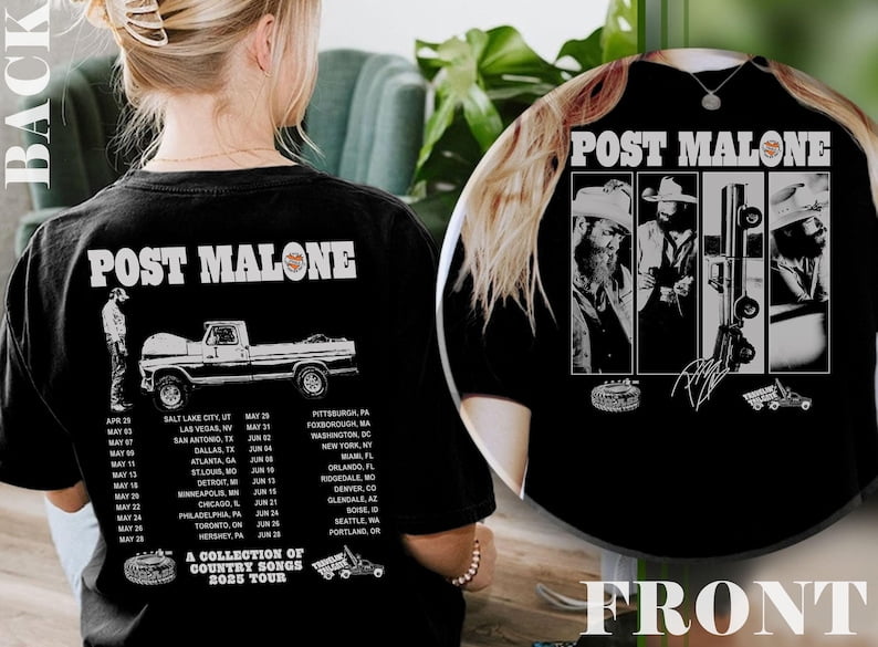 Post Malone 2025 Tour Merch Online 