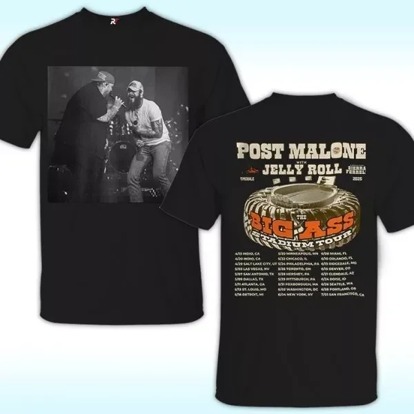 Post Malone 2025 Tour Merch Online 