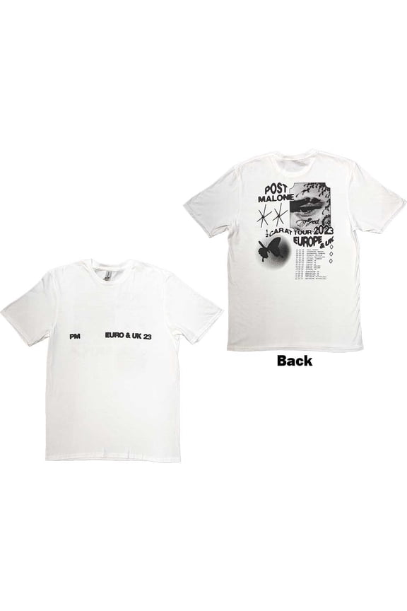 Post Malone Unisex T-Shirt: Collage (Back Print & Ex-Tour)