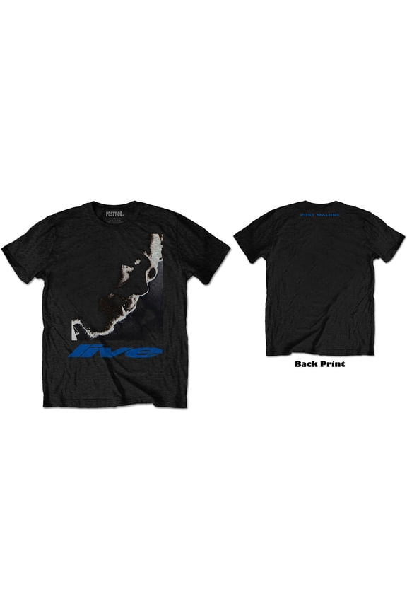 Post Malone Unisex T-Shirt HT Live Close-Up (Back Print) (X-Large)