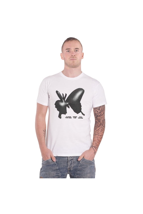Post Malone Unisex T-Shirt: Inflatable Butterfly 2023 Tour (Back Print & Ex-Tour)