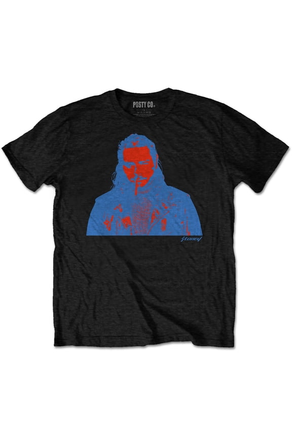 Post Malone Unisex T-Shirt Red & Blue Photo (Large)