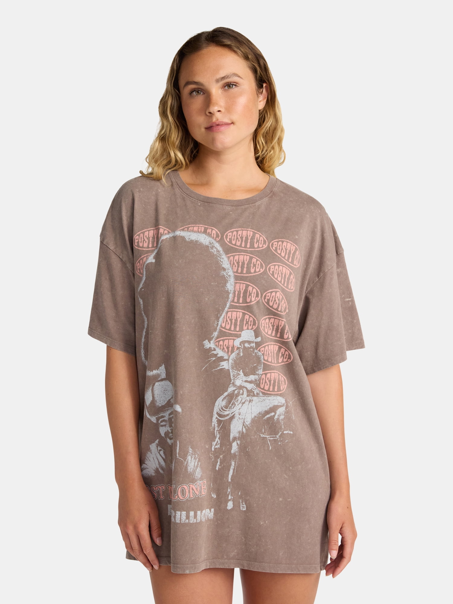 Post Malone Women's Oversized Sleep Shirt, Sizes XS-3X - Walmart.com