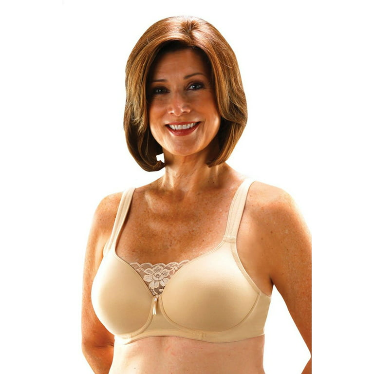 H9643 Front Zipper No Steel Ring Bra After Breast Cancer Surgery Full Cup  Bras Underwear Mastectomy