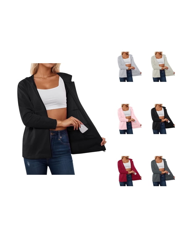 Post Mastectomy Hoddies Jacket with Drain Pockets for Women Long Sleeve Zip Up Surgery Recovery Shirt Outerwear