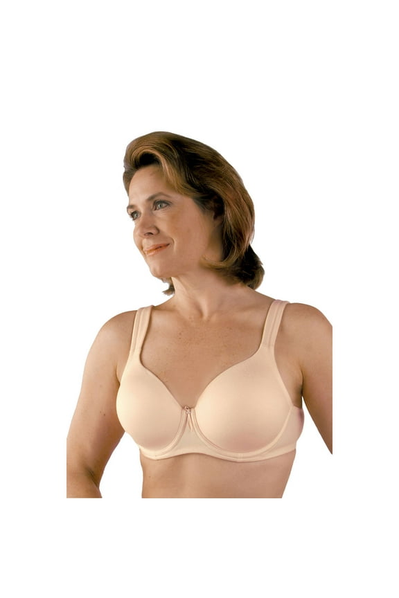Post Mastectomy Seamless Padded Strap Molded Underwire Bra #758  - 36DD - Blush Beige