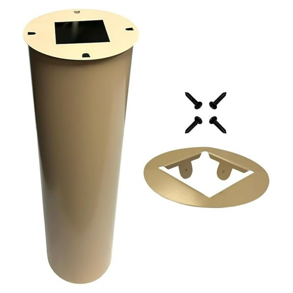 Post Mounted Squirrel Baffle, Tan, 8" Dia.