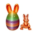 thumbnail image 1 of Post-New Year Promotion Dienrx Easter 3D Printed Bunny Egg Macarons, 3D Printed Bunny Egg Toy Creative Flexible Bunny Easter Egg 3D Dragon Egg Desktop Decoration (Sunset Purple), 1 of 4