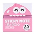 thumbnail image 1 of Post It Notes Pull Out Cute Glitter Sticky Notes 80 Sheets Transparent Sparkle Memo Pads For Back To School Journal Home Office Supplies School Supplies Bulk,pink, 1 of 7