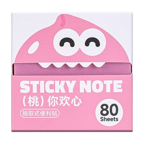 Post It Notes Pull Out Cute Glitter Sticky Notes 80 Sheets Transparent Sparkle Memo Pads For Back To School Journal Home Office Supplies School Supplies Bulk,pink