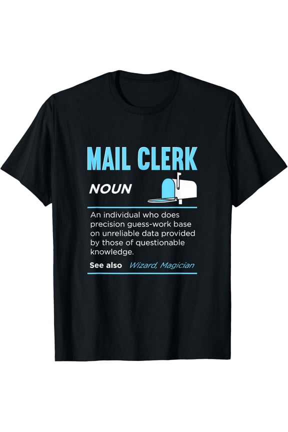 Post Office Job Funny Mail Clerk Definition Postal Worker T-Shirt