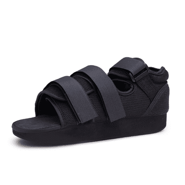 Post Op Shoe - Lightweight Medical Walking Boot with Adjustable Strap - Orthopedic Recovery Cast Shoe for Post Surgery, Fractured Foot, Injured Toes, Stress Fracture, Sprains - Left or Right FootS)