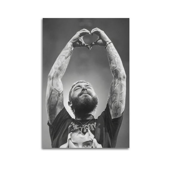 Post Poster Malone Painting Vintage Poster Picture Print Wall Art Poster Painting Canvas Posters Artworks Gift Room Aesthetic