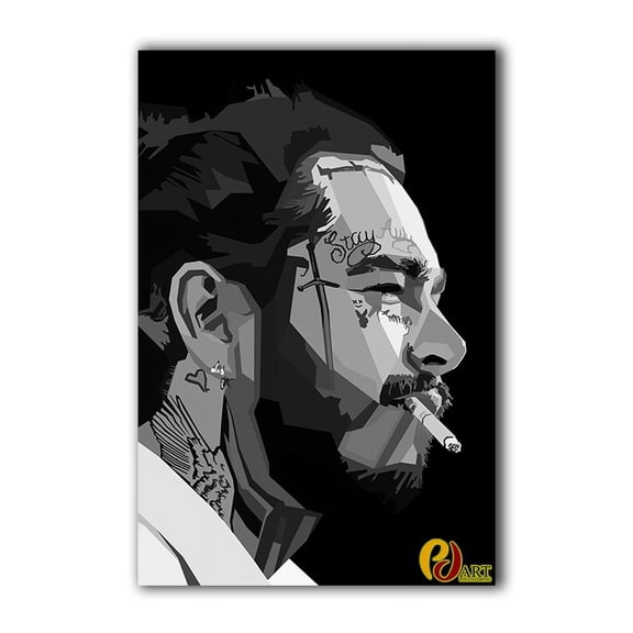 Post Rapper Musician Legends Painting Poster, Rap Music Wall Art Print