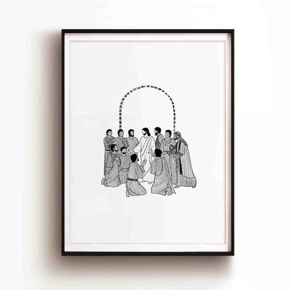Post Resurrection Appearance Poster, Unframed Paper Poster 8x10in