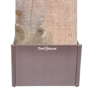 Post Shields Inc. 4 in. H X 4 in. W X 4 in. L Plastic Brown Fence Post ...