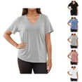 thumbnail image 1 of Post Shoulder Surgery Shirts for Women Rotator Chest Recovery Shirt Short Sleeve V-Neck Dialysis Chemo Clothing, 1 of 6