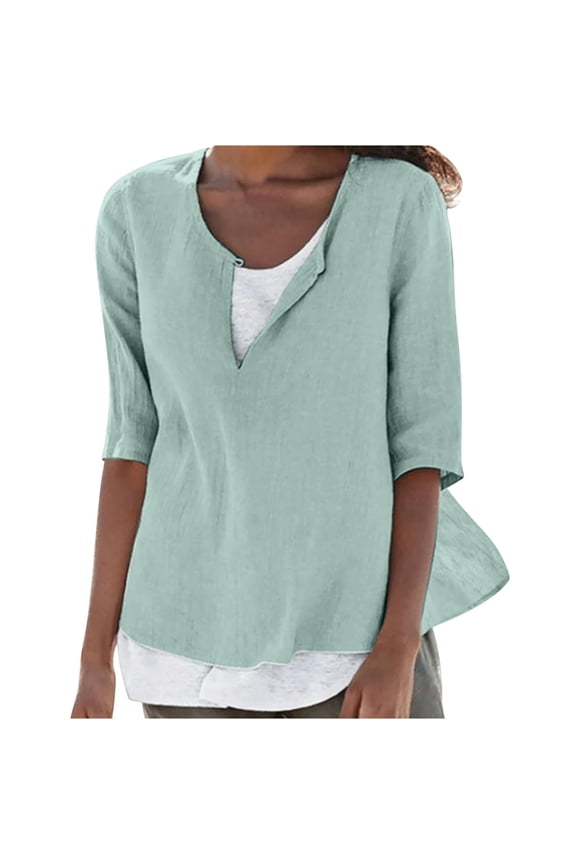 Post Shoulder Surgery Shirts for Women Tear Away 3/4 Tops After Rotator Cuff Shirts Chemo Port Adaptive Clothing