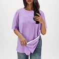 thumbnail image 1 of Post Shoulder Surgery Shirts for Women Tear Away Side Snap Chemo Port Shirts Short Sleeve Adaptive Blouses, 1 of 7