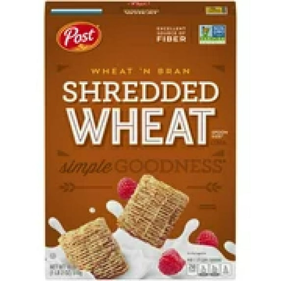 Post Shredded Wheat 'N Bran Spoon Size 18 oz (Pack of 3)