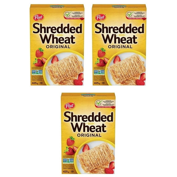 Post Shredded Wheat Original Big Biscuit Cereal, 425g (3 Pack)