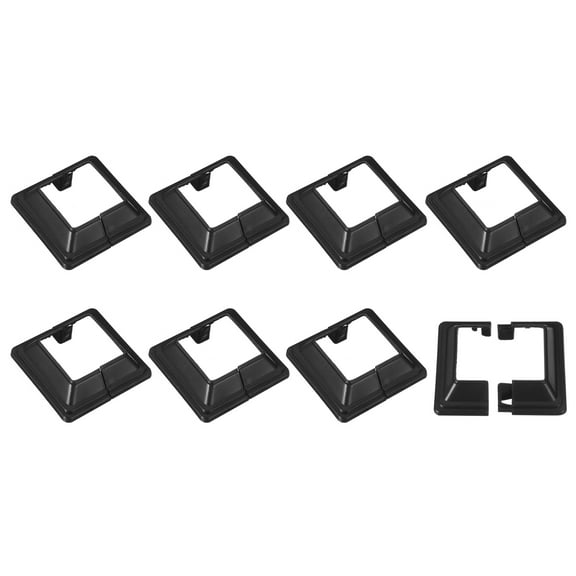 Post Skirt, 8 Pack 40x40mm Plastic Post Base Cover Trim Skirt,72x72mm(Overall)