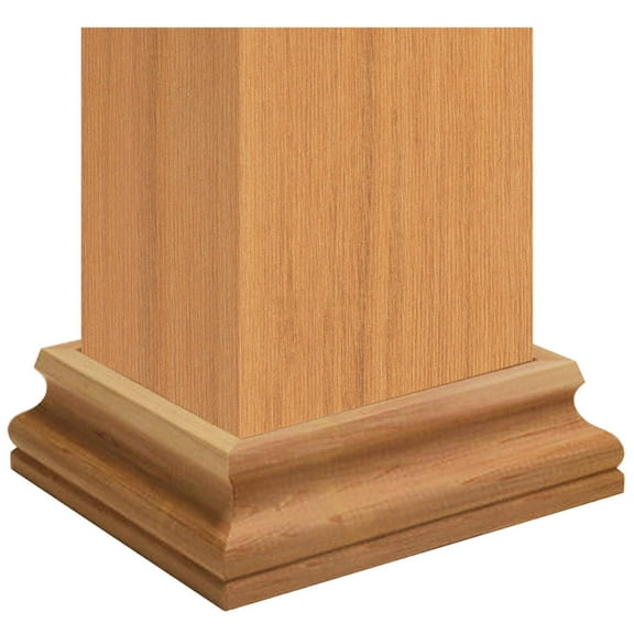 Post Skirt with Federal Molding Cedar Slip Over