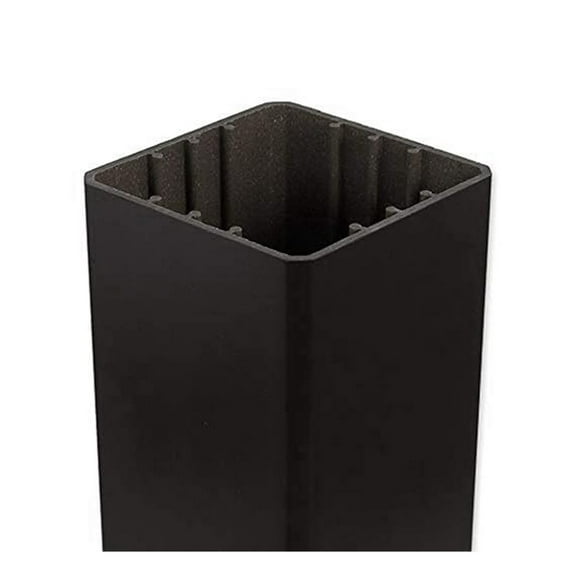 Post Sleeve 4x4 - Charcoal Black - 39 inch Composite Post Cover - Deck Post Wrap - Outdoor Railing Post Protector - Building Code Compliant