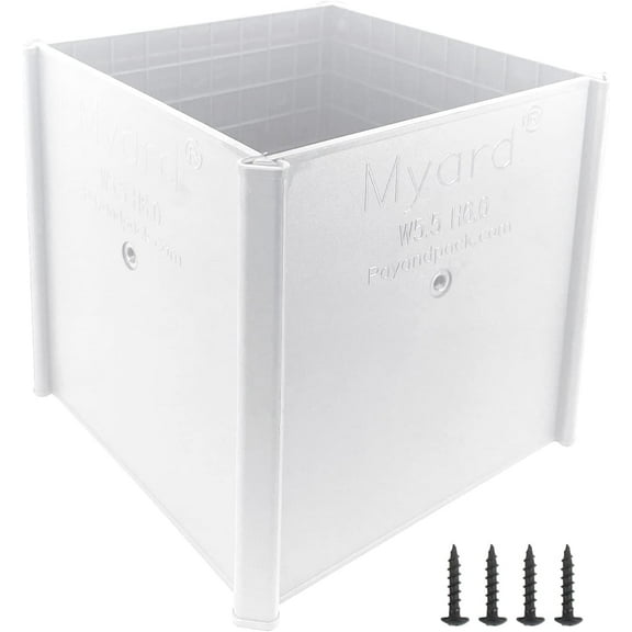 Post Sleeve Post Protector Protects Mailbox, Deck & Fence Posts from Lawn, Grass & Yard Maintenance Equipment  Fits Wood & Metal Posts  No Tools, Screws or Nails Need