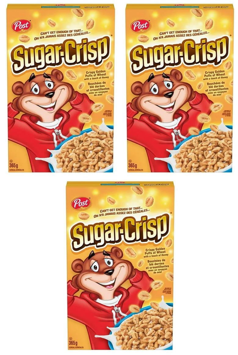 Post Sugar Crisp Cereal, 365g (3 Pack)