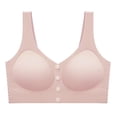 thumbnail image 1 of Post Surgery Bra for Women Front Closure, Seamless, and Wireless Sleep Brassiere Full Coverage Gym and Sports Bra Pink XXXL(XXXL), 1 of 5