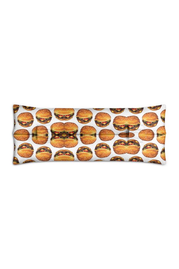 Post-Surgery Car Seatbelt Pillow - Soft Rib Fracture Cushion with Hook Straps - Fast Food Inspired Recovery Gift - Lightweight for Daily Commuting (American Comfort)