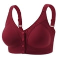 thumbnail image 1 of Post Surgery Mastectomy Bra with Pockets,Front Closure Bra for Breast Forms, Seamless Supportive Bralette for Women, 1 of 3
