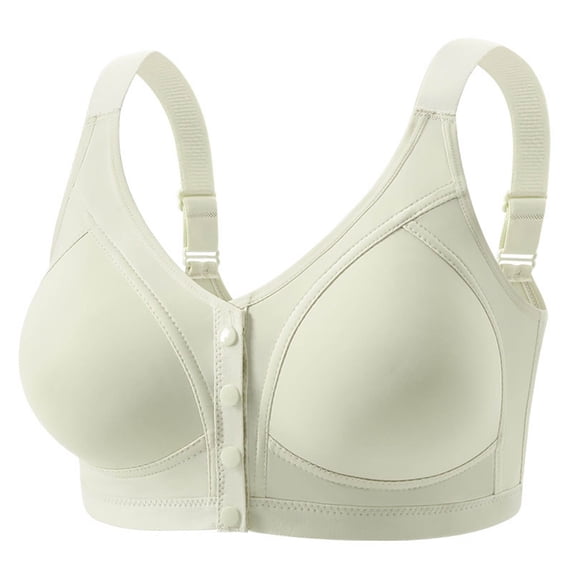 Post Surgery Mastectomy Bra with Pockets,Front Closure Bra for Breast Forms, Seamless Supportive Bralette for Women