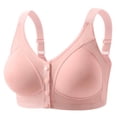thumbnail image 1 of Post Surgery Mastectomy Bra with Pockets,Front Closure Bra for Breast Forms, Seamless Supportive Bralette for Women, 1 of 3